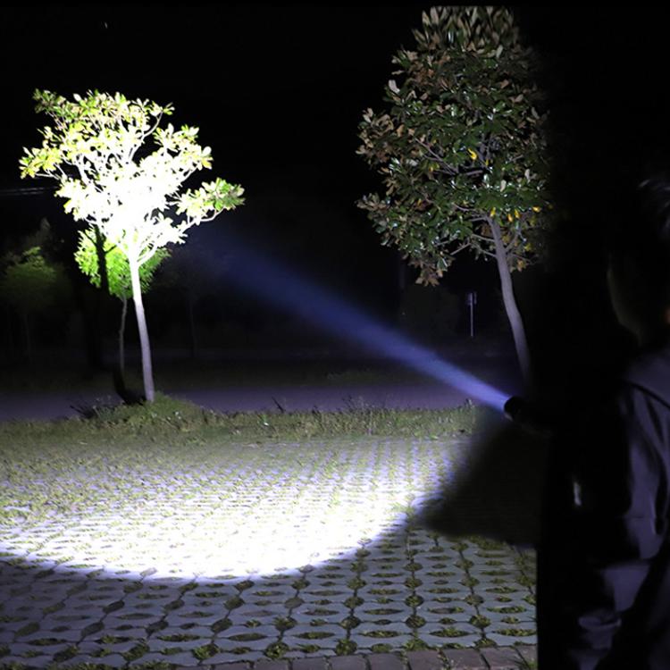 T02 Mini-Taschenlampe mit Stiftclip, T6 Teleskop-Zoom LED-Taschenlampe, wasserdichte Outdoor-Taschenlampe mit hoher Leuchtkraft und großer Reichweite