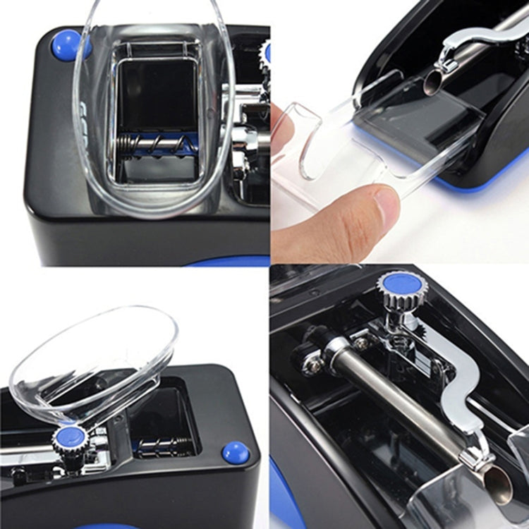 Electric Easy Automatic Cigarette Rolling Machine Tobacco Injector Maker Roller US Plug(Blue)