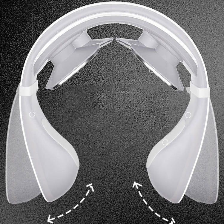 Pulse Multifunctional Hot Compress Physiotherapy Shoulder and Neck Cervical Massager Neck Protector, Style:Four Ends(White)