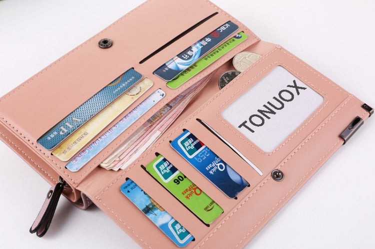 Women Long Wallet Zipper Clutch Card Holder Coin Purse ID Wallet Green