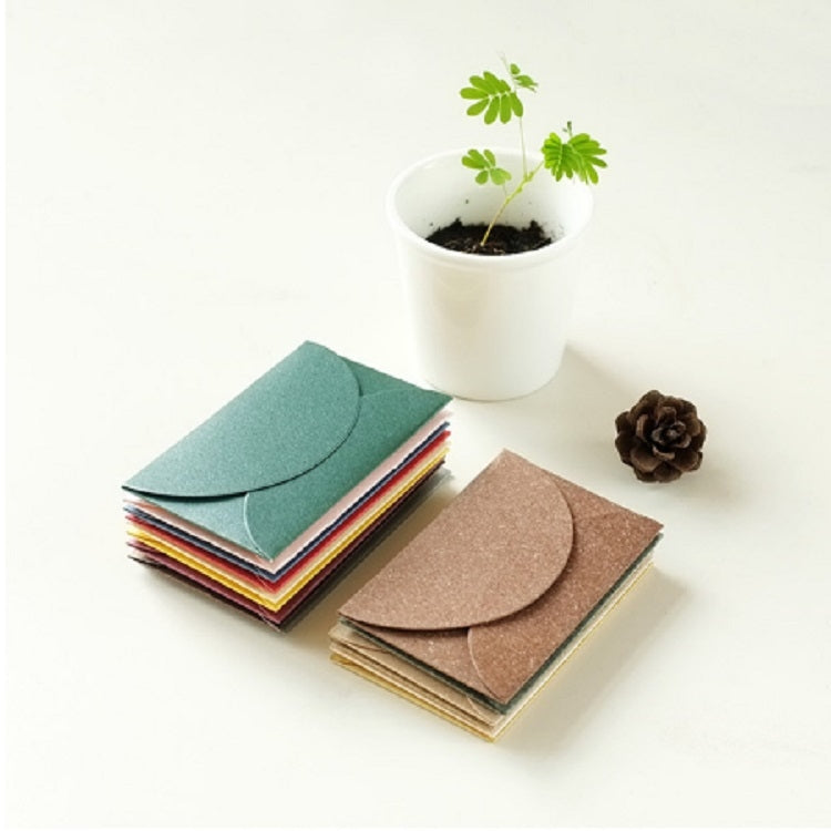 10 PCS Retro Chinese Style Romantic Mini Pearlescent Paper Envelopes Random Color Delivery, Chinese Style Envelopes