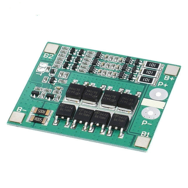 25A 11.1V-12.6V Over-Current Over-Charge Protection Board with Equalization for 18650 Lithium Battery, 3 S 12V 25A