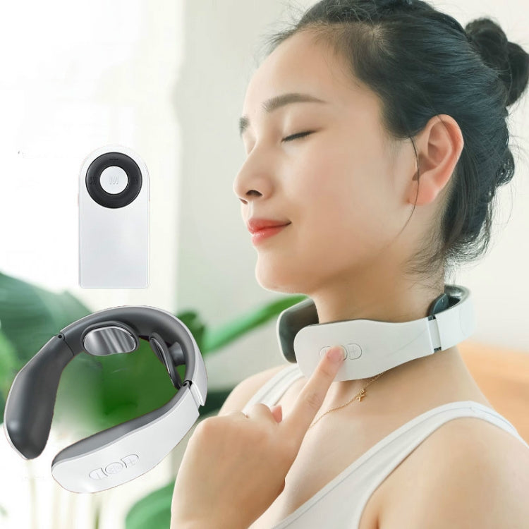 Cervical Massager Electromagnetic Pulse Heating Neck Protector, Battery, Charging, Charging Remote Heating