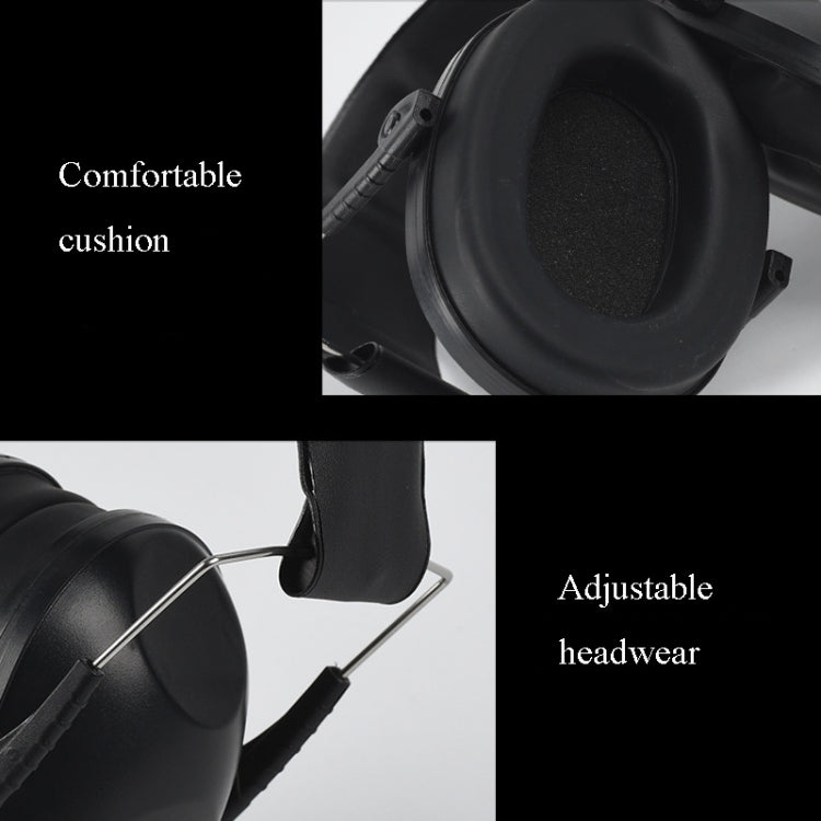 Learn Sleep Industry Noise Reduction Earmuffs Shooting Soundproof Earmuffs, Black, Green