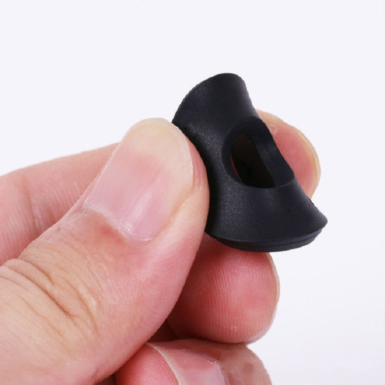 10 PCS No Word Version Silicone Guitar Strap Buckle Tail Stud