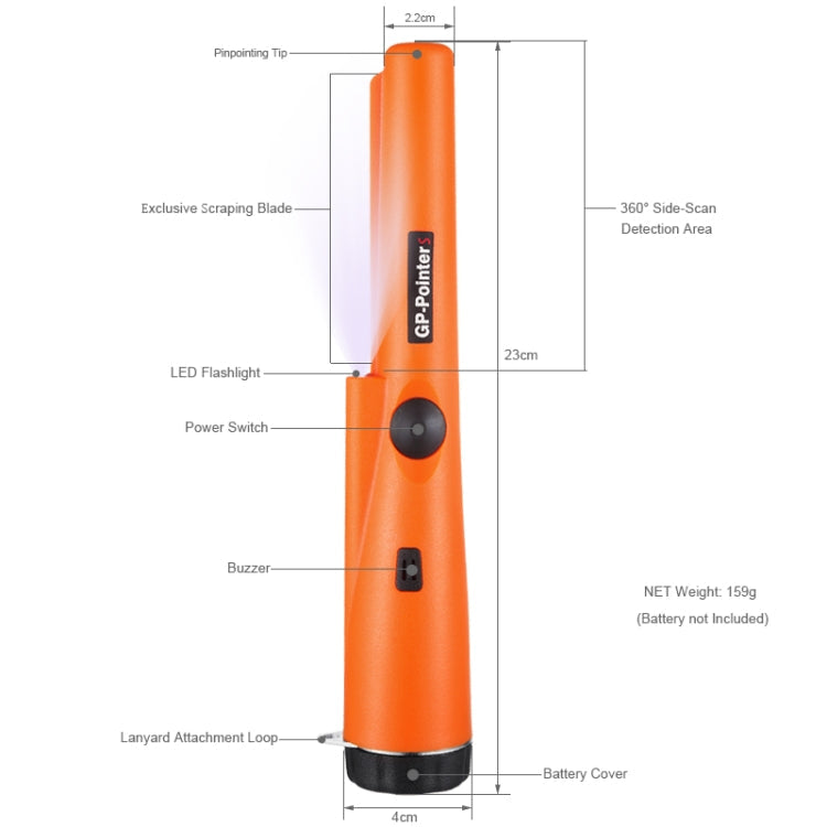 Metalldetektor Golddetektor Pinpointer Zufällige Paketzustellung, Goint S Schwarz, Goint S Grün, Goint S Orange