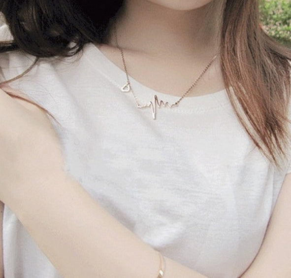 Heart Pendant Necklace Romantic Love Heart Jewelry Gift for Women & Girls