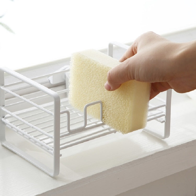 Kitchen Iron Drain Rack Steel Ball Soap Dishcloth Storage Rack, Kitchen Drain Rack