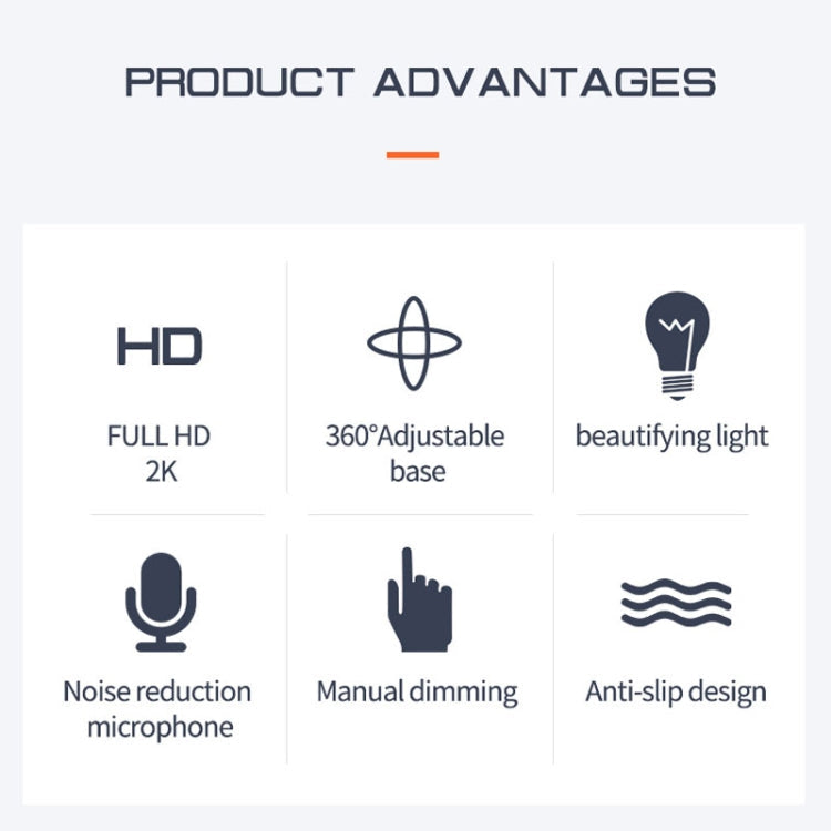 A9mini USB Drive-Free HD Fill Light Camera with Microphone, Pixel:2.0 Million Pixels 1080P
