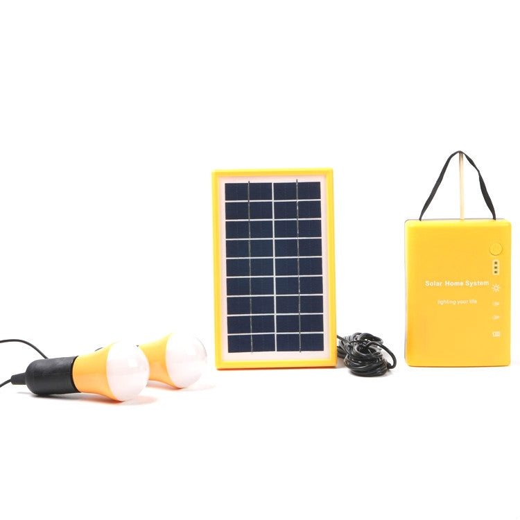 3W Solar Small System Household Multifunctional Portable Emergency Light, Yellow, Green, Red