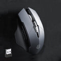 Inphic A1 6-Tasten 1000/1200/1600 DPI Home Gaming kabellose mechanische Maus, Farbe: Grau Kabellos+Bluetooth 4.0+Bluetooth 5.0, Schwarz Kabelloses Laden Silent-Version, Grau Kabelloses Laden Silent-Version, Grau Kabellos+Bluetooth 4.0+Bluetooth 5.0