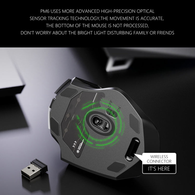 Inphic A1 6-Tasten 1000/1200/1600 DPI Home Gaming kabellose mechanische Maus, Farbe: Grau Kabellos+Bluetooth 4.0+Bluetooth 5.0, Schwarz Kabelloses Laden Silent-Version, Grau Kabelloses Laden Silent-Version, Grau Kabellos+Bluetooth 4.0+Bluetooth 5.0