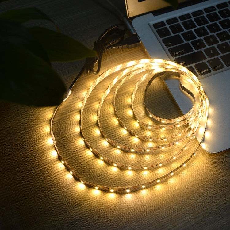 USB-betriebener SMD 2835 Epoxidharz-LED-Streifen für weihnachtliche Tischdeko, TV-Hintergrundbeleuchtung, 50 cm, 1 m, 2 m, 3 m, 4 m, 5 m