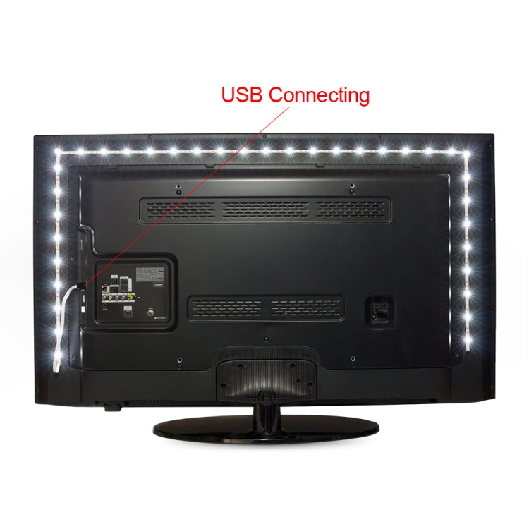 USB-betriebener SMD 2835 Epoxidharz-LED-Streifen für weihnachtliche Tischdeko, TV-Hintergrundbeleuchtung, 50 cm, 1 m, 2 m, 3 m, 4 m, 5 m