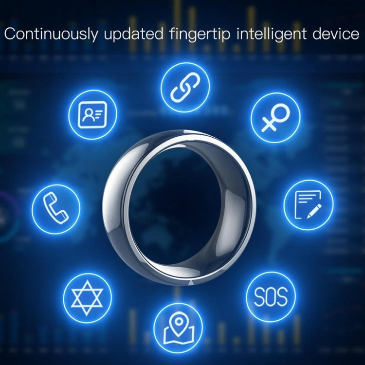 JAKCOM R4 Smart Ring Multifunktionaler „Herr der Ringe“, Größe: 57,1 mm für Apple & Android (Größe 8)