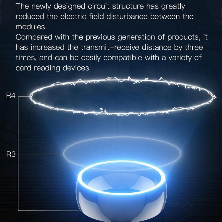 JAKCOM R4 Smart Ring Multifunktionaler „Herr der Ringe“, Größe: 57,1 mm für Apple & Android (Größe 8)