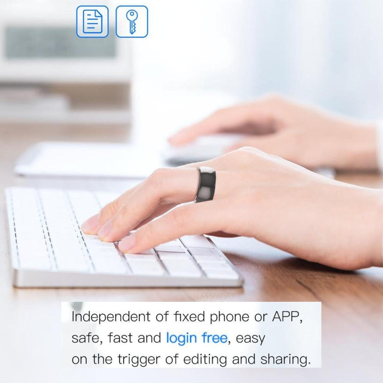 JAKCOM R4 Smart Ring Multifunktionaler „Herr der Ringe“, Größe: 57,1 mm für Apple & Android (Größe 8)