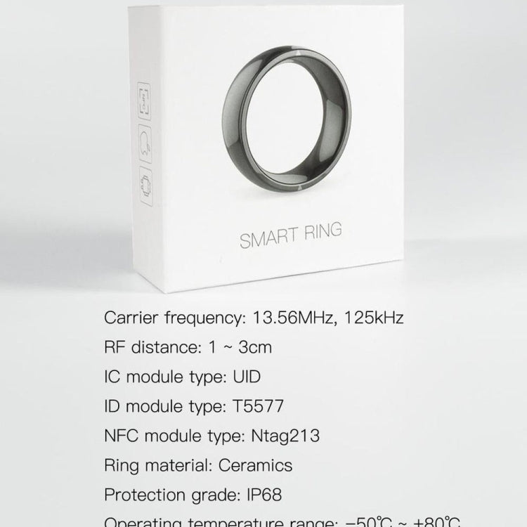 JAKCOM R4 Smart Ring Multifunktionaler „Herr der Ringe“, Größe: 57,1 mm für Apple & Android (Größe 8)