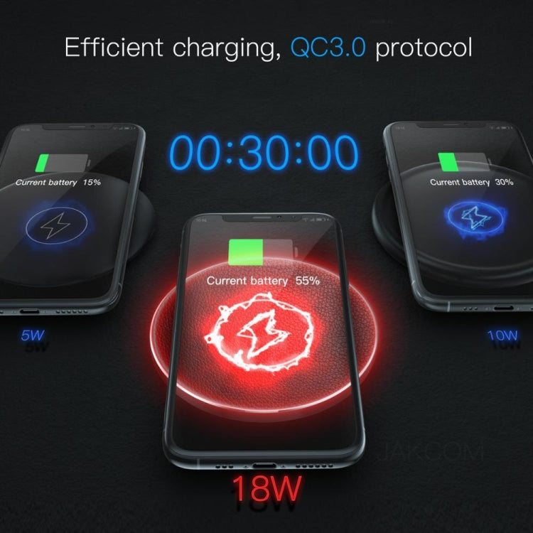 JAKCOM TWC Multifunctional Wireless Charging with Constant Temperature Heating Function EU Plug (Black)