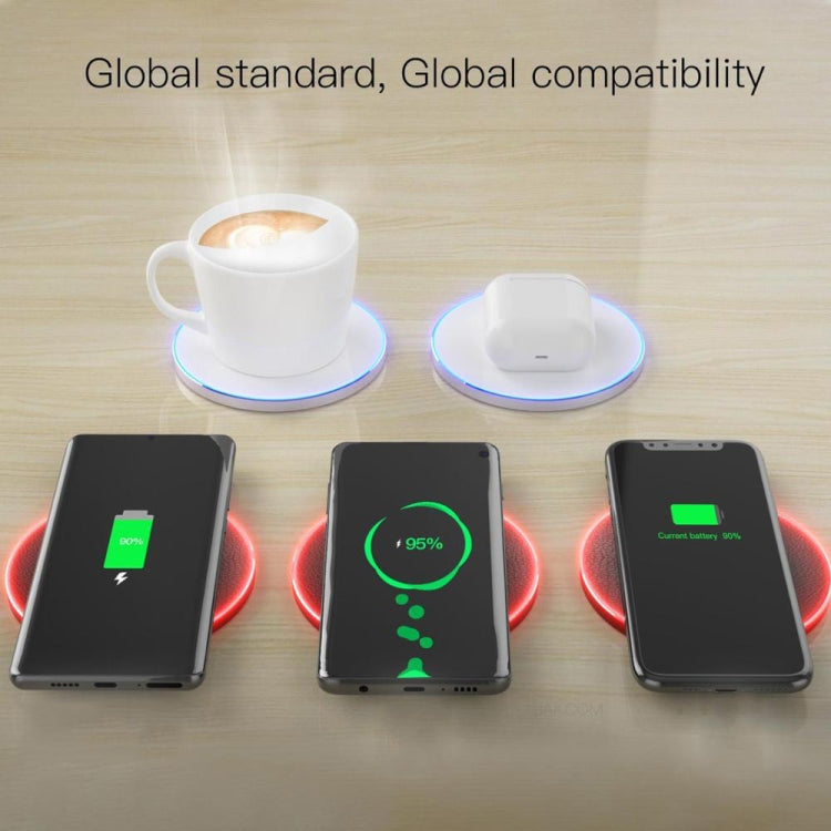 JAKCOM TWC Multifunctional Wireless Charging with Constant Temperature Heating Function EU Plug (Black)