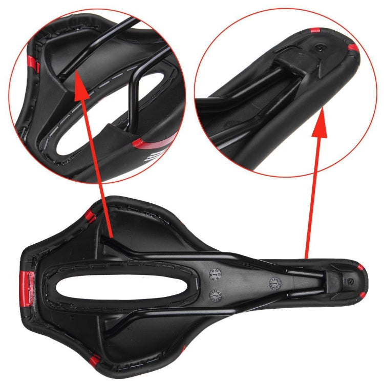 Mountain Bike Saddle – Comfortable Hollow Bicycle Seat, Ergonomic MTB Bike Seat Cushion, Shock Absorbing Breathable Bicycle Saddle for Road, MTB & City Bikes