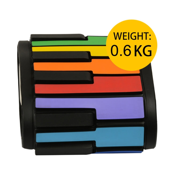 HUA008-49 49-Key Hand-Rolled Foldable Piano Children Color Piano, 49-Key