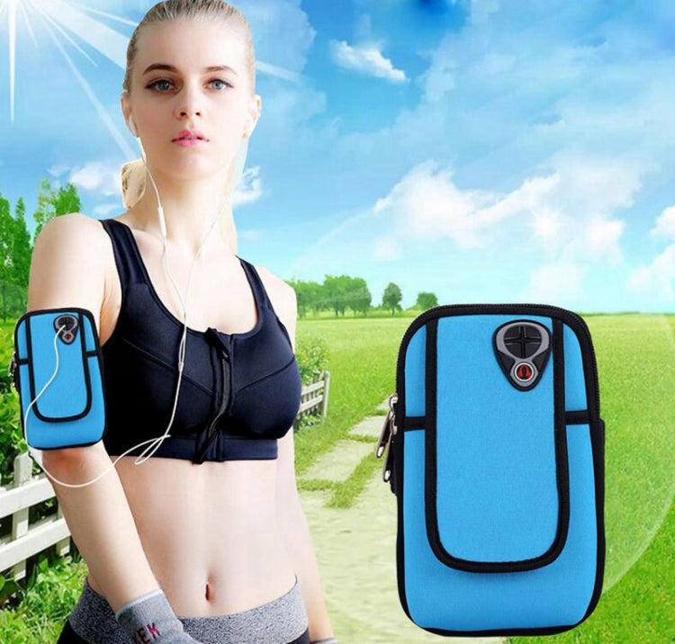 Running Mobile Phone Arm Bag Sports Mobile Phone Arm Sleeve, 10.5x19cm (Orange), 10.5x19cm (Light Blue), 10.5x19cm (Navy Blue), 10.5x19cm (Red), 10.5x19cm (Black)