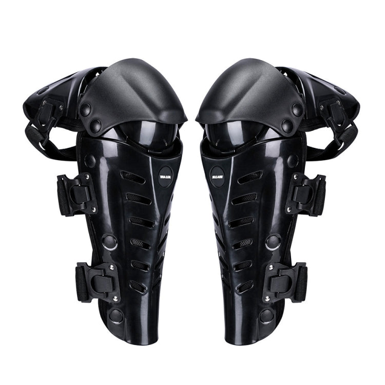 Motorcycle Outdoor Riding Anti-Fall Protective Gear Knee Pads, Black, Black Red