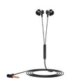 F12 Elbow Earbud Headset Wire Control With Wheat Mobile Phone Headset, 3.5mm Jack (Black)