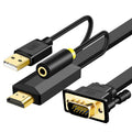 2m JH HV10 1080P HDMI-auf-VGA-Kabel Projektor TV-Box Computer Notebook Industrie-Display-Adapterkabel