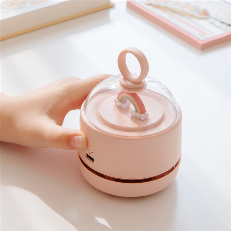 X1 Mini USB Handheld Wireless Desktop Vacuum Cleaner, White, Pink, Green