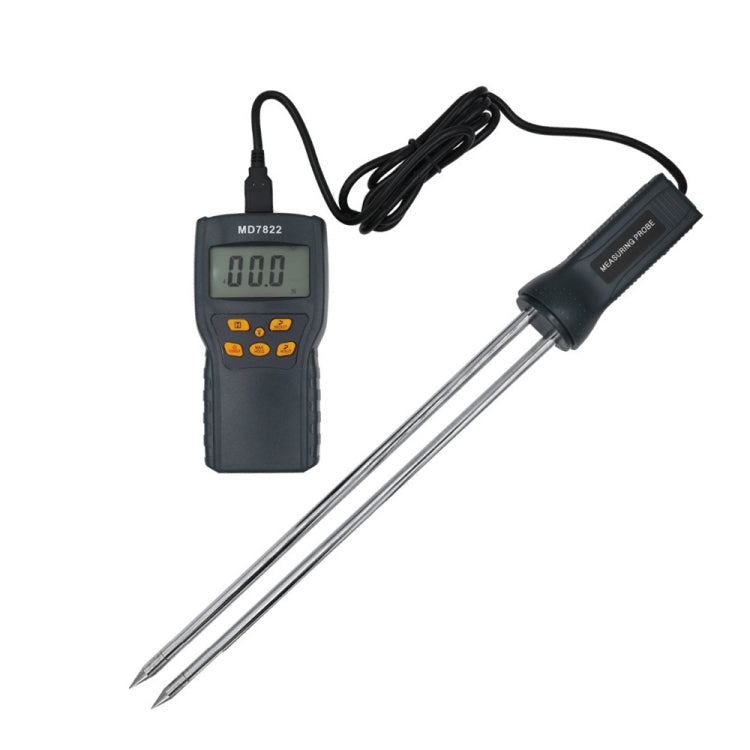 MD7822 Smart Grain Moisture Tester Ultra-Long Probe Digital Moisture Meter