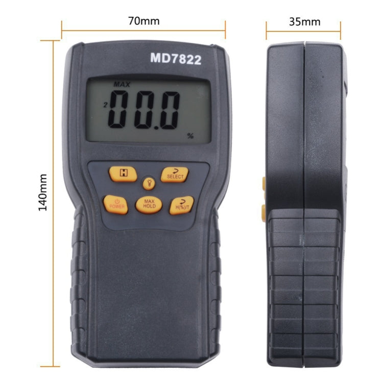 MD7822 Smart Grain Moisture Tester Ultra-Long Probe Digital Moisture Meter