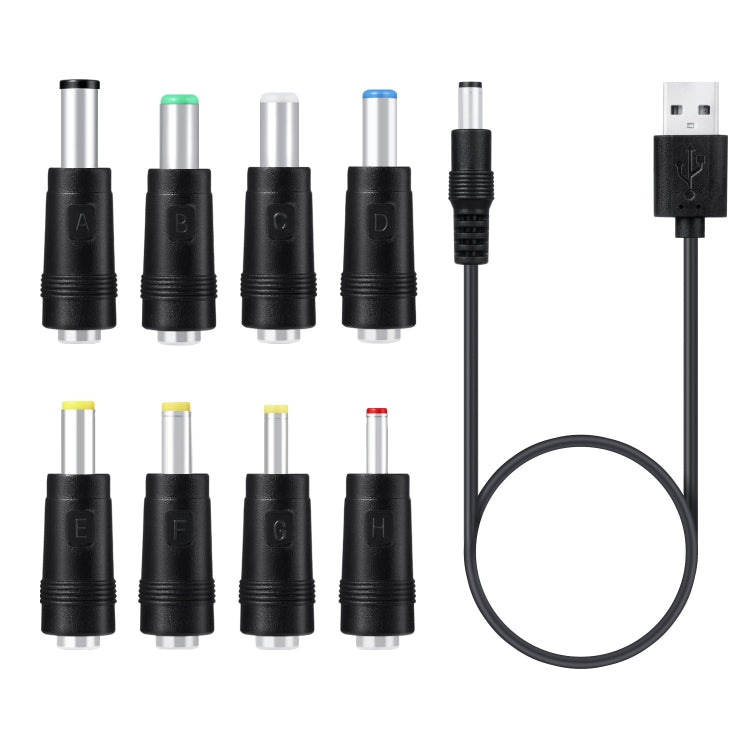 DC Power Cord USB Multi-Function Interchange Plug USB Charging Cable, 8 in 1, 11 in 1