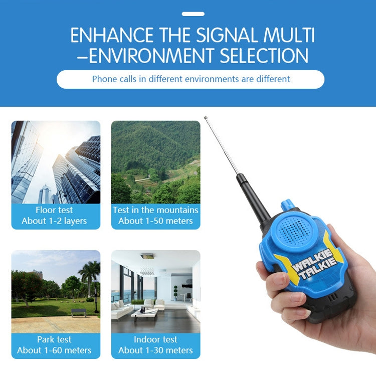 1 Pair Intelligent Wireless Call Walkie-Talkie Remote Dialogue Interactive Children Toys, 1 Pair Yellow, 1 Pair Blue