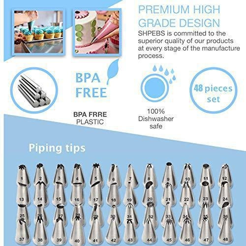 220 in 1 Cake Turntable Decorating Nozzle Set Baking Tool Fondant Mold Set, 220 PCS/Set