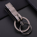 Car Keychain Men Metal Anti-Lost Double Ring Detachable Keychain, ZB-8782