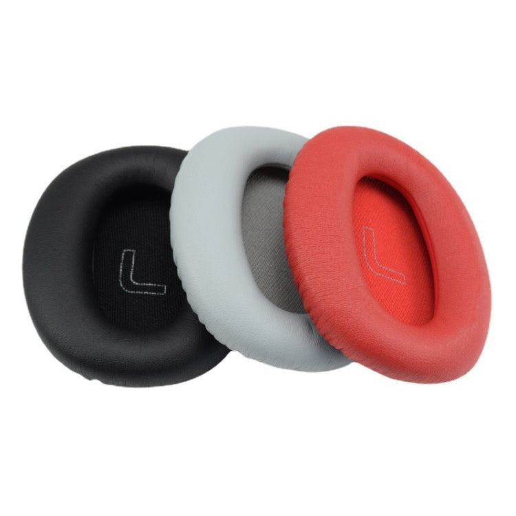 1 Paar Protein-Leder-Kopfhörer-Ohrenschützer für Edifier W820BT / W808BT / K815 / K815PG1 / H840 / K800 / K830, Schwarz, Grau, Rot