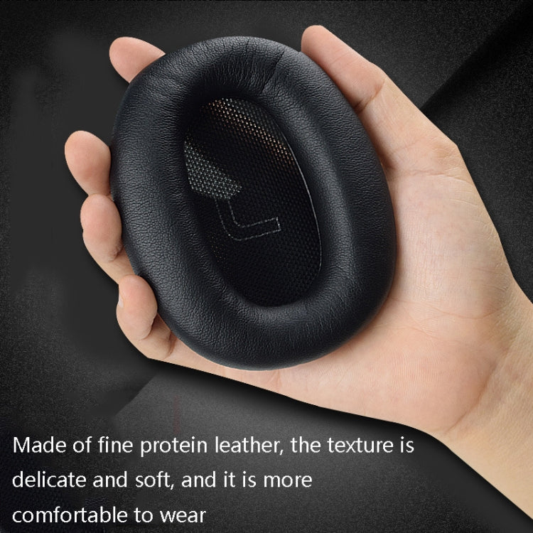 1 Paar Protein-Leder-Kopfhörer-Ohrenschützer für Edifier W820BT / W808BT / K815 / K815PG1 / H840 / K800 / K830, Schwarz, Grau, Rot