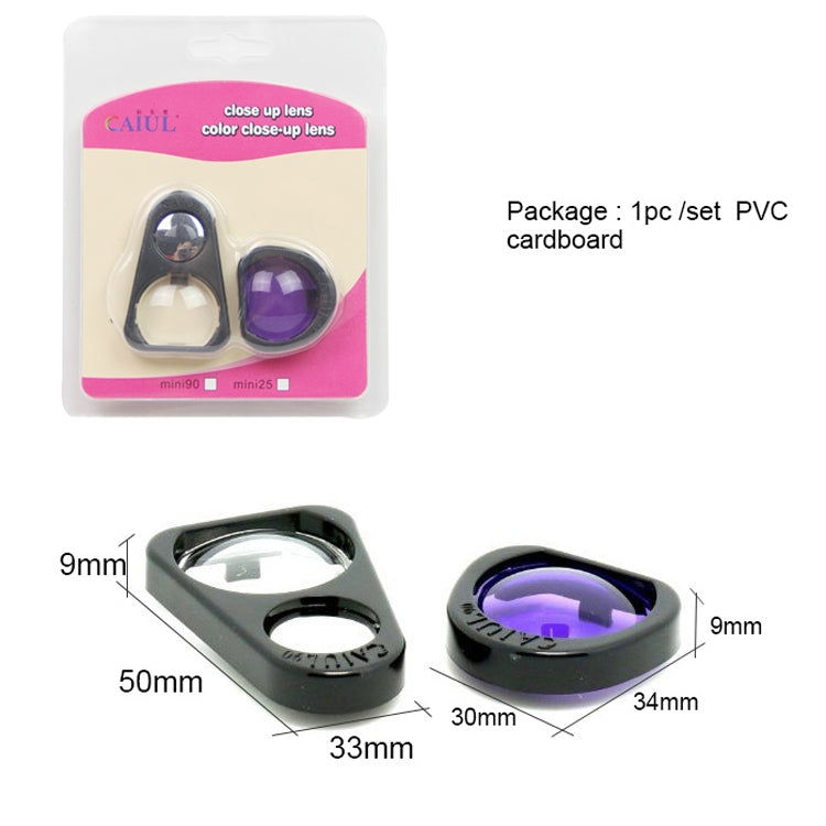 2 Sets Close Up Lens Set with Selfie Portrait Mirror + Purple Color Filter Set For FUJIFILM Instax Mini 90 Camera( Selfie Mirror + Purple Filter Set)