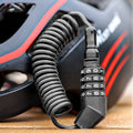 Bike Cable Lock WEST BIKING 4 Digit Password Anti-Theft Helmet Lock