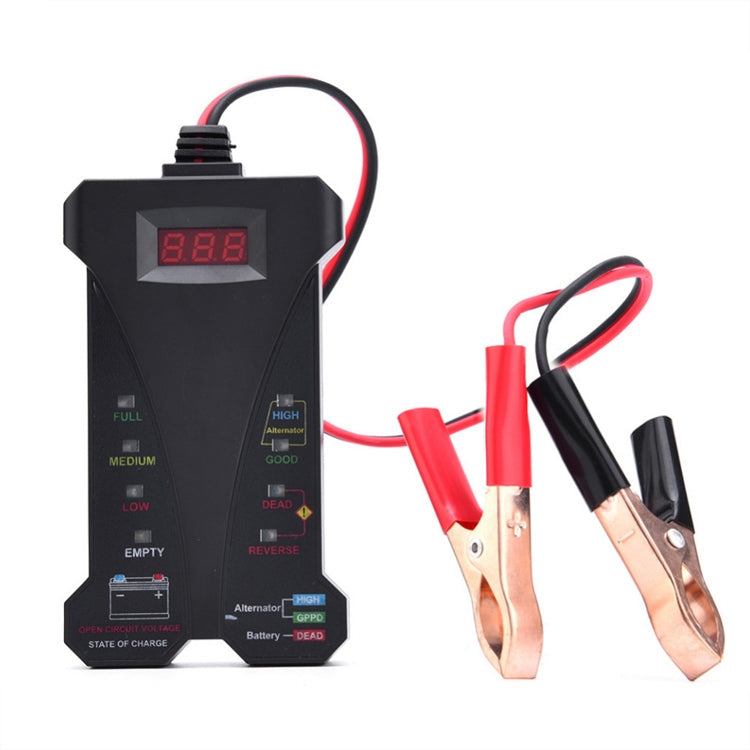 805A 12V Three-In-One Battery Tester Digital Display Tester, Blue, 12V