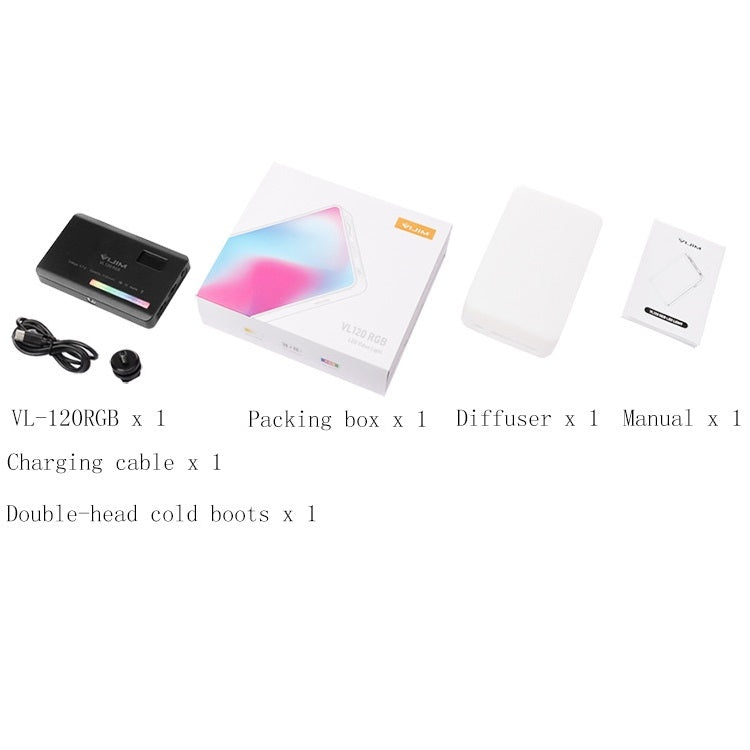 Ulanzi VL120 RGB Full Color RGB SLR Camera Photography Live Photo Video Small Light, VL120 RGB