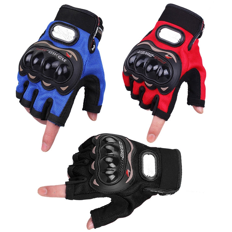 PRO-BIKER PRO01C Outdoor Cycling Glove Motorcycle Anti-Drop Safety Protection Half-Finger Glove, M, L, XL, XXL