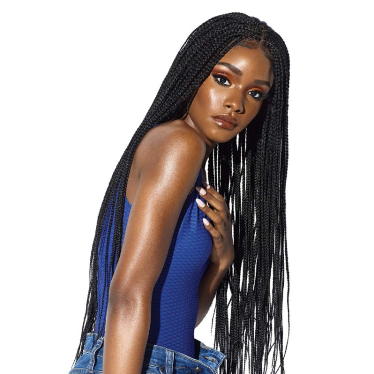 B1104 Long Hair Stretch Mesh Chemical Fiber Headgear Braid Wig