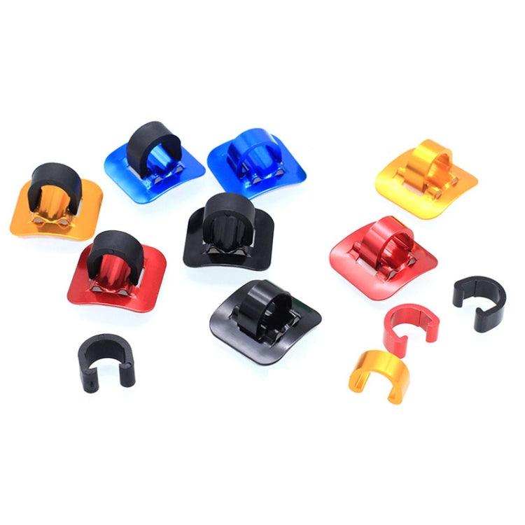 4 PCS Mountain Road Bicycle Hose Line Guide Adhesive Wire Seat Frame Cable Fixing C Buckle, Style:, Plastic Buckle, Aluminum Alloy Buckle