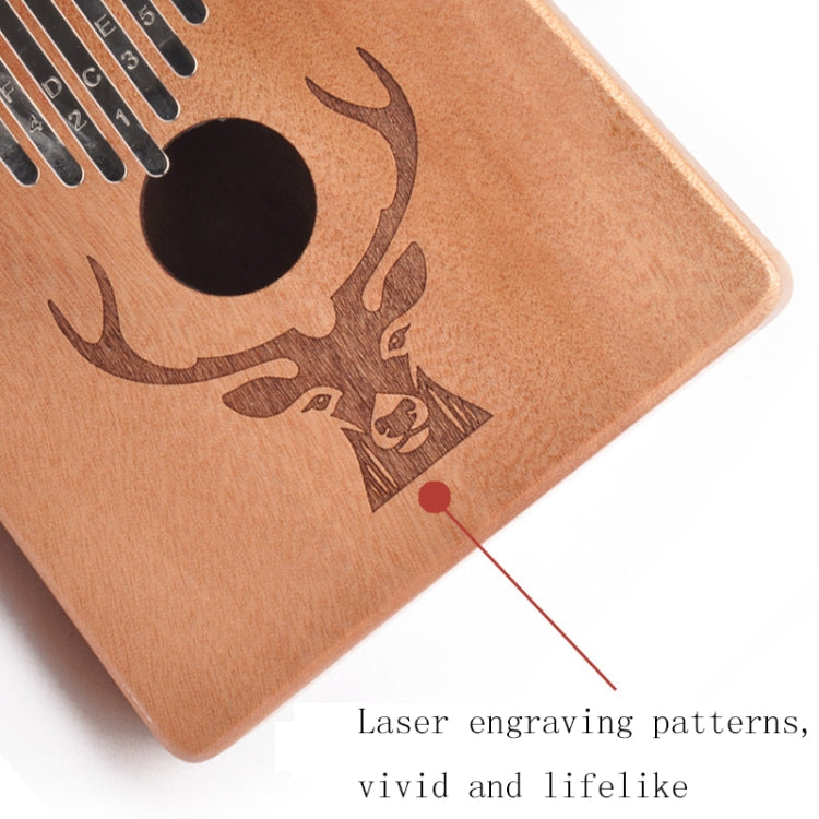 17-Key Retro Kalimba Thumb Piano – Acacia Wood Finger Piano