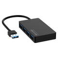 KYTC47 4 Ports USB Adapter Cable High Speed ??USB Docking Station Multi-Interface HUB Converter, Black USB 3.0, Black Type-C