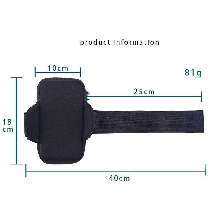 Phone Arm Bag Set Fitness Armband Wrist Bag for Men & Women Outdoor Sports Mobile Holder up to 6.5 Inch Anti-Slip Adjustable Running Pouch