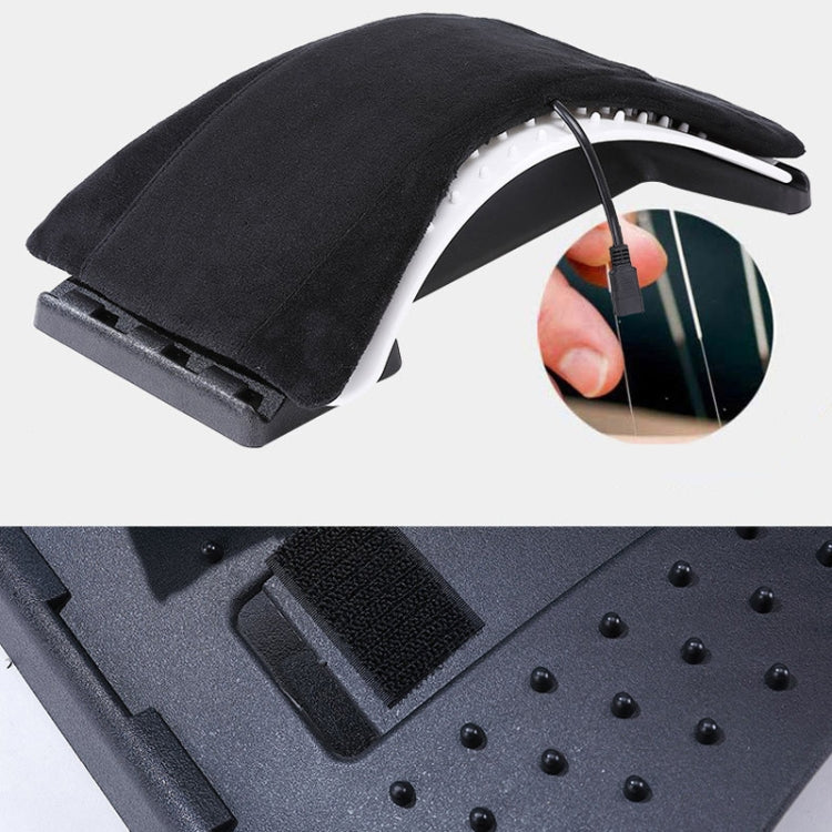 Electric Heating Belt Waist Lumbar Spine Massager Waist Four Seasons Heating Spine Correction Backrest, , US Plug Electric Hot Model (Black), , US Plug Electric Hot Model (White), Ordinary Model (Black)